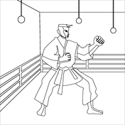 Martial arts coloring pages free coloring pages