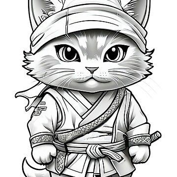 Karate cat poster for sale by arextr