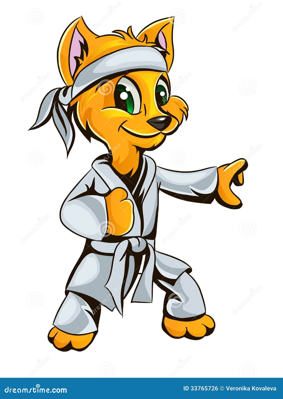 Kitty karate stock illustrations vectors clipart