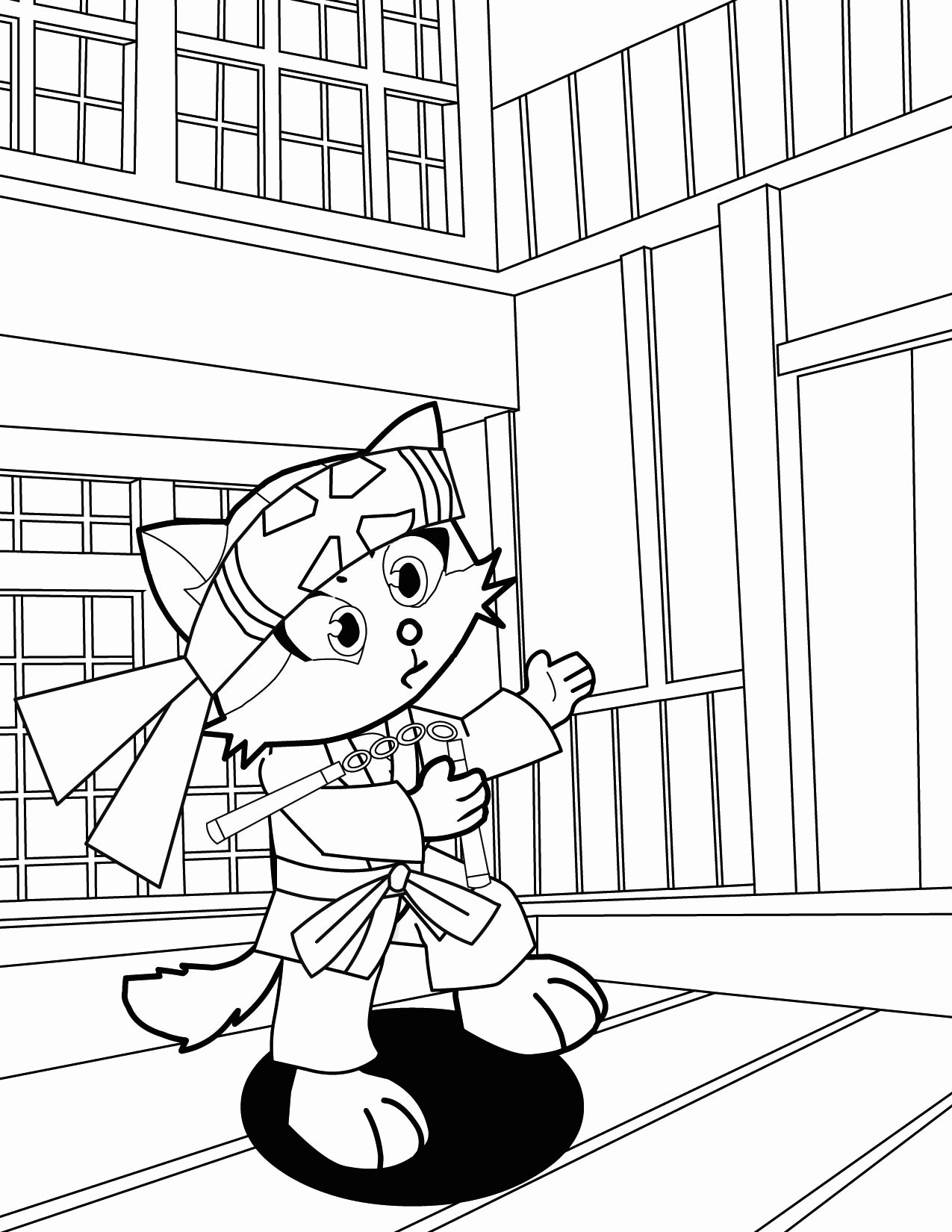 Martial arts coloring pages