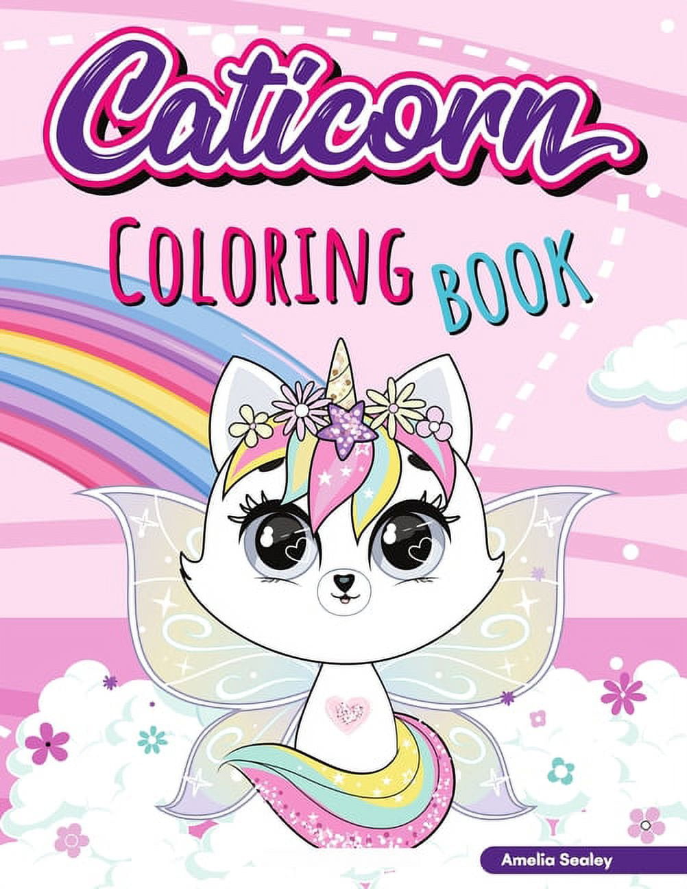 Cat unicon coloring book for kids adorable cat unicorn coloring book for girls ages