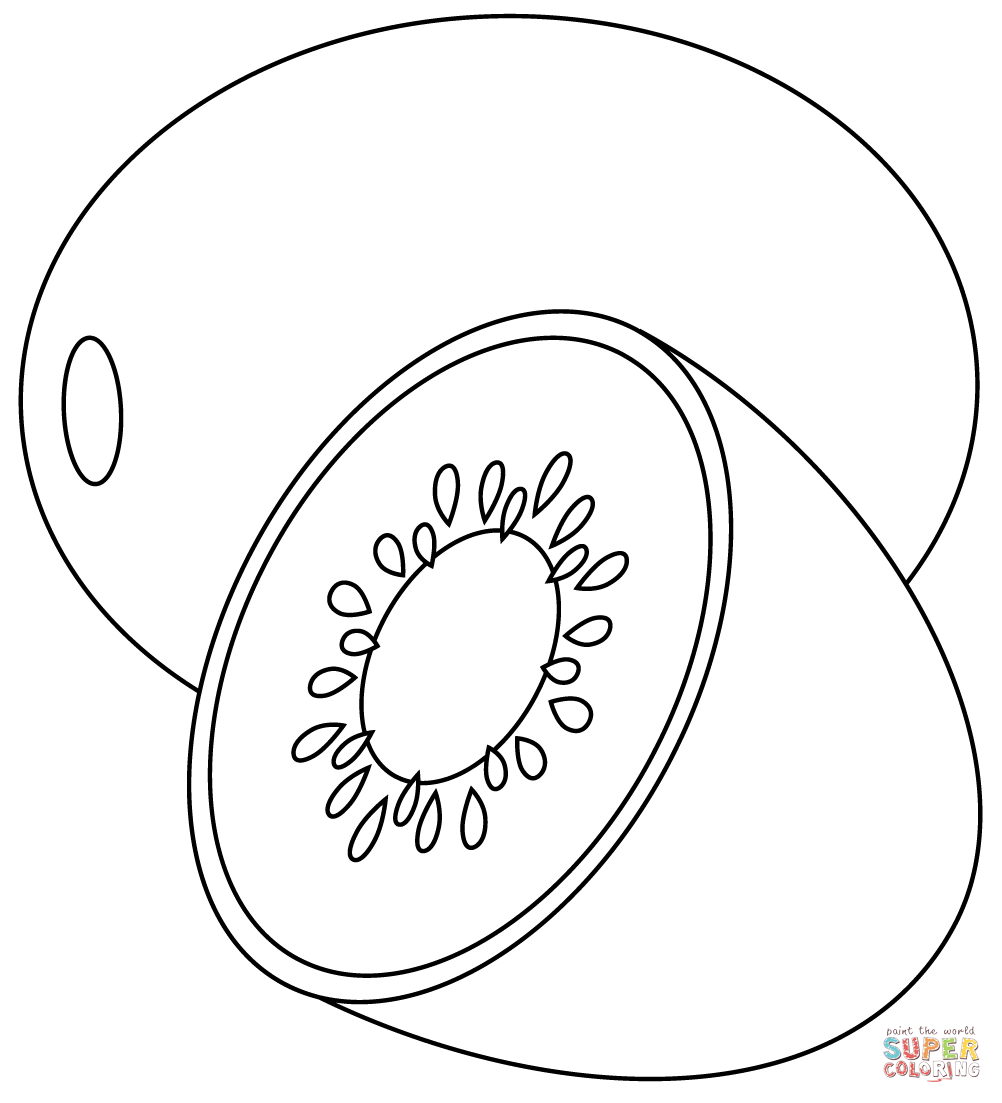 Kiwi coloring page free printable coloring pages