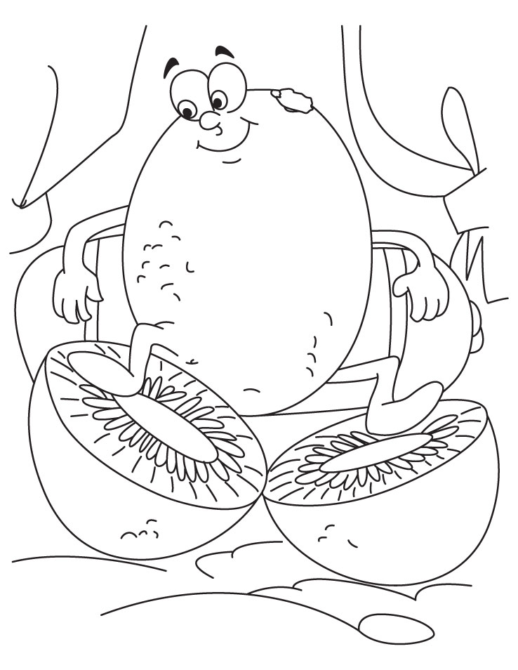 A kiwi fruit coloring page download free a kiwi fruit coloring page for kids best coloring pages