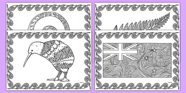 New zealand mindfulness coloring sheets teacher