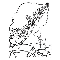 Cute santa claus coloring pages for your little ones