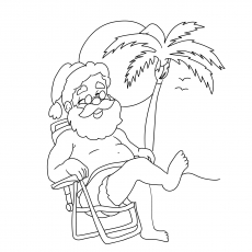 Cute santa claus coloring pages for your little ones