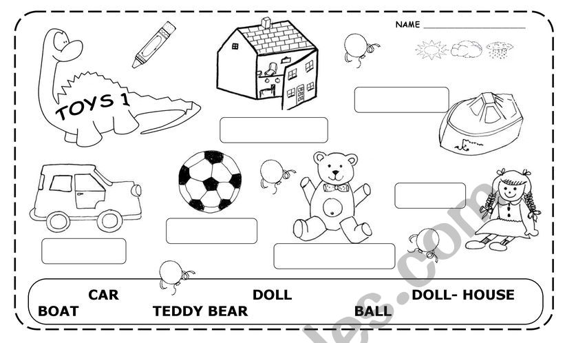 Toys coloring