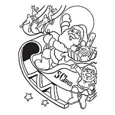 Cute santa claus coloring pages for your little ones