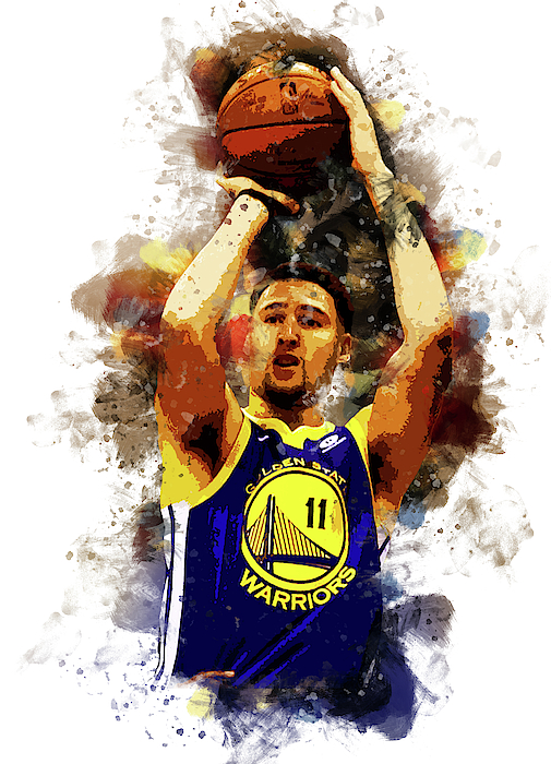 Klay thompson golden state warriors nba players greeting card by afrio adistira