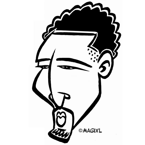 Klay thompson cartoon drawing