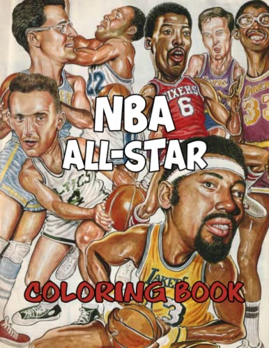 Nba all stars coloring book lebron james kevin durant kawhi leonard stephen curry russell westbrook and all your favorite team logo colouring pages high quality for kids and adults by markie