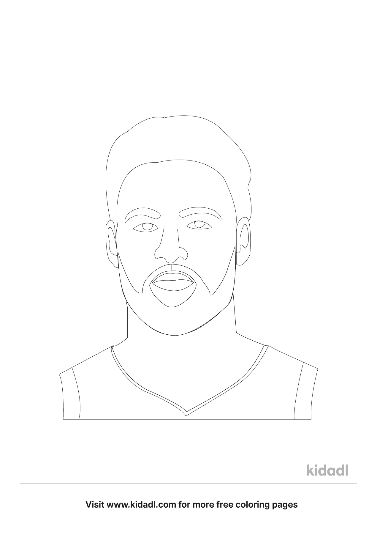 Free klay thompson coloring page coloring page printables