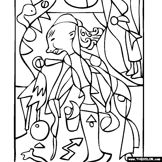 Faous paintings coloring pages