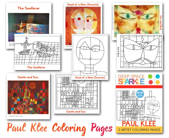 Paul klee coloring pages deep space sparkle