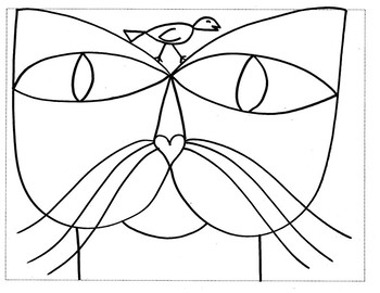 Paul klee cat coloring page by creativity in connecticut tpt