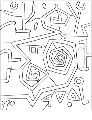 Paul klee coloring pages free coloring pages