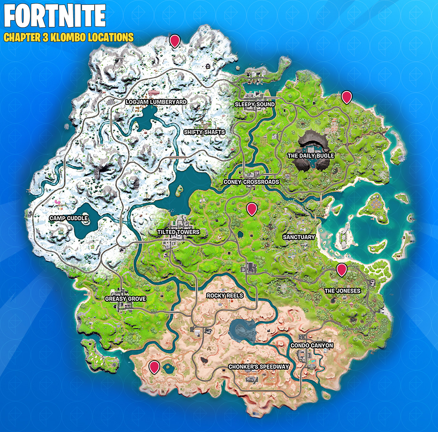 Fortnite dinosaurs where to find klombos colombos guide