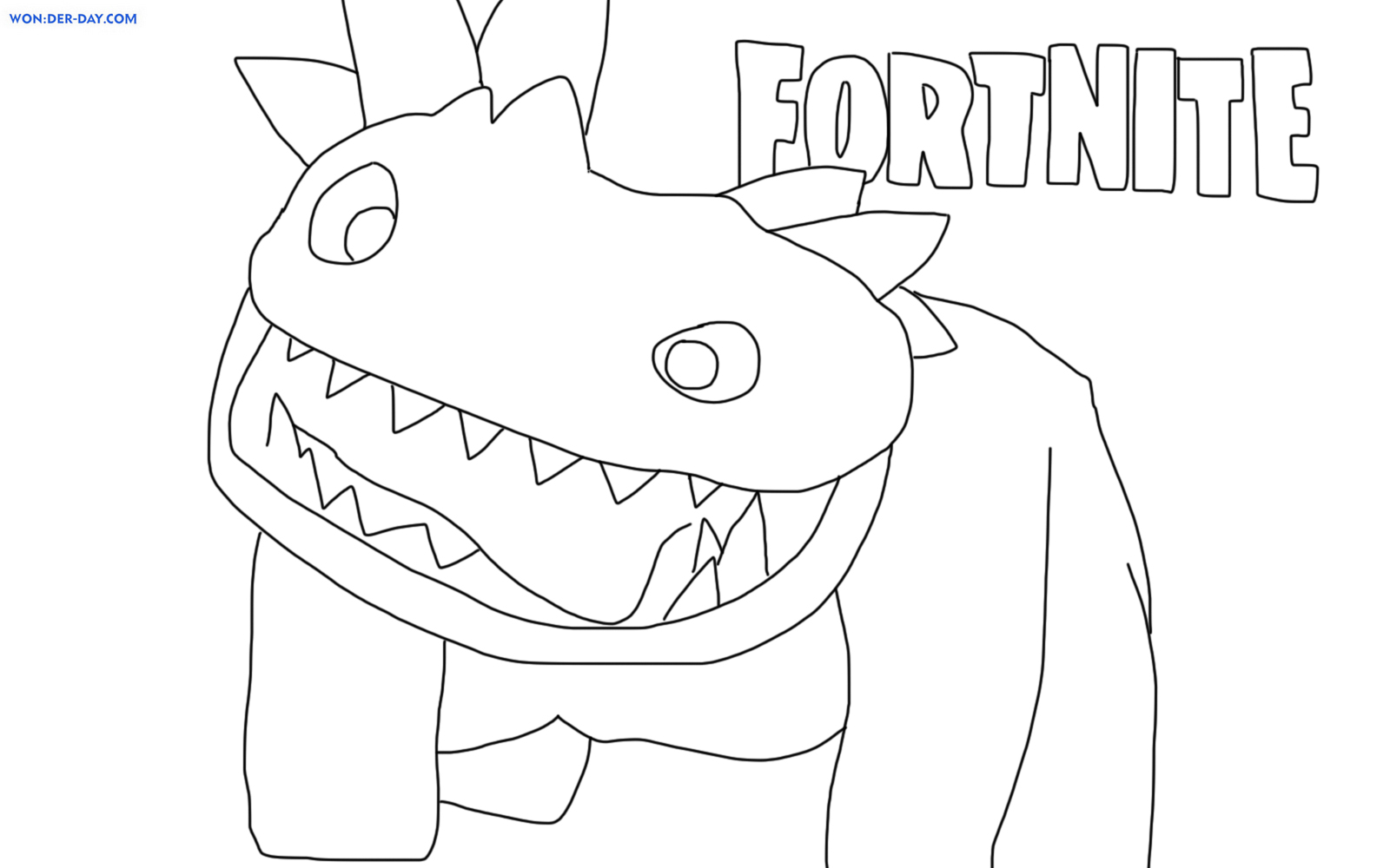 Klombo fortnite coloring pages wonder day â coloring pages for children and adults