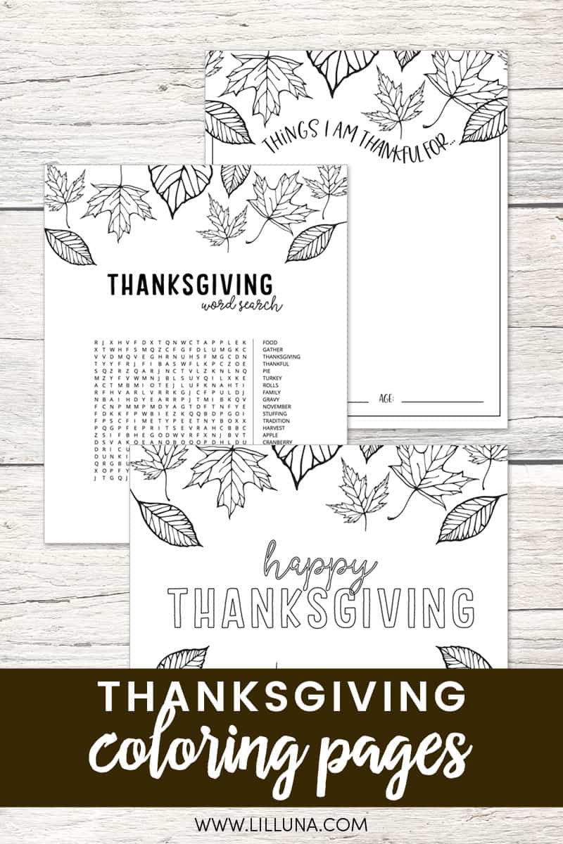 Free thanksgiving coloring pages lil luna