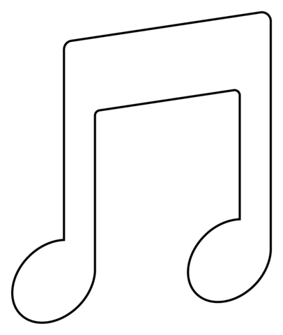 Musical note emoji coloring page free printable coloring pages