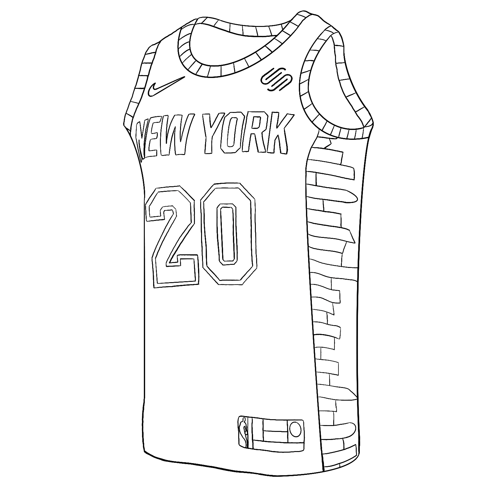Knicks coloring pages garden of dreams foundation
