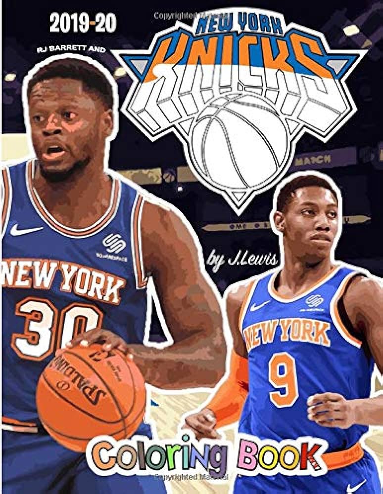 Rj barrett and the new york knicks the basketball coloring and activity book