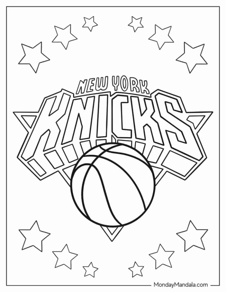 Nba basketball coloring pages free pdf printables