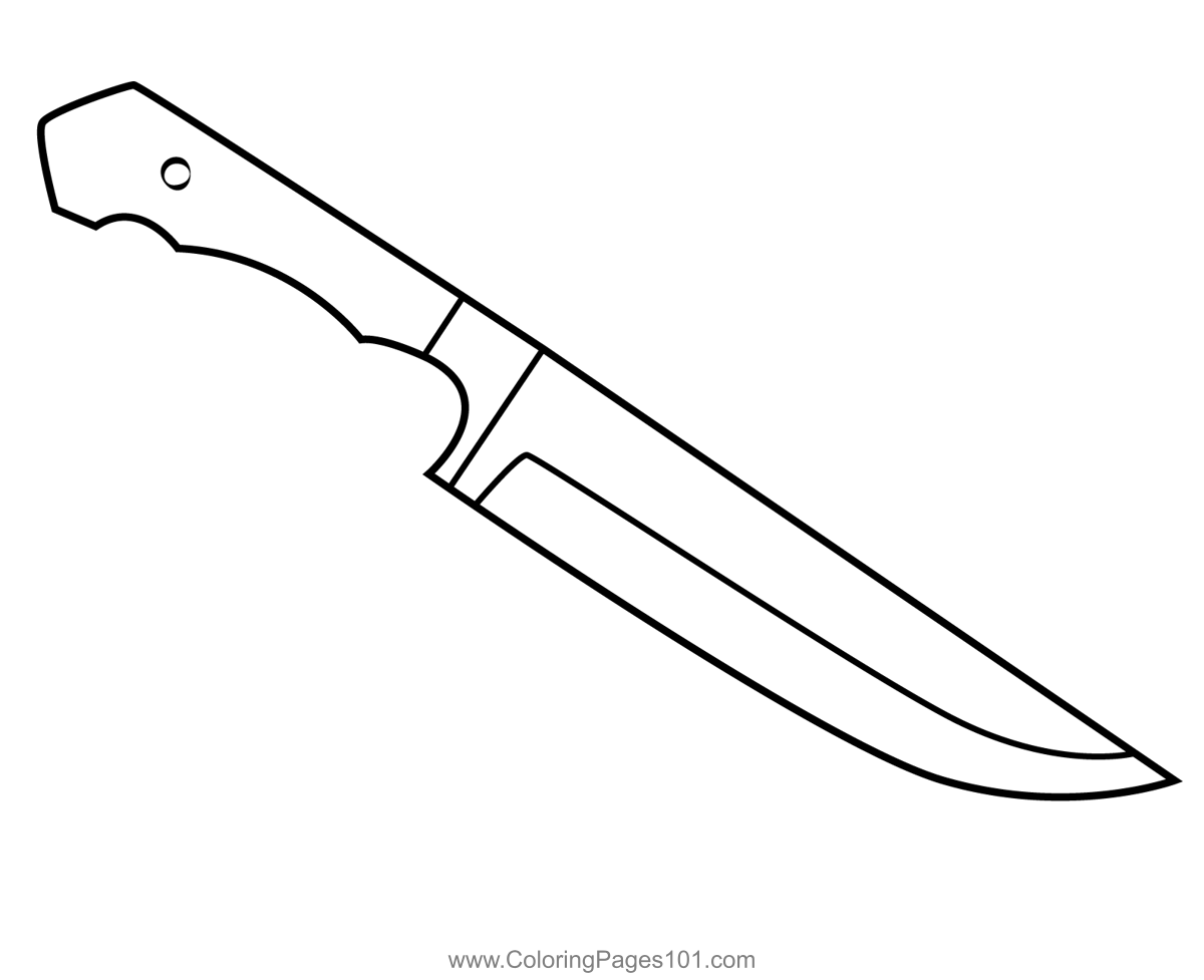 Antique knife coloring page coloring pages color knife color