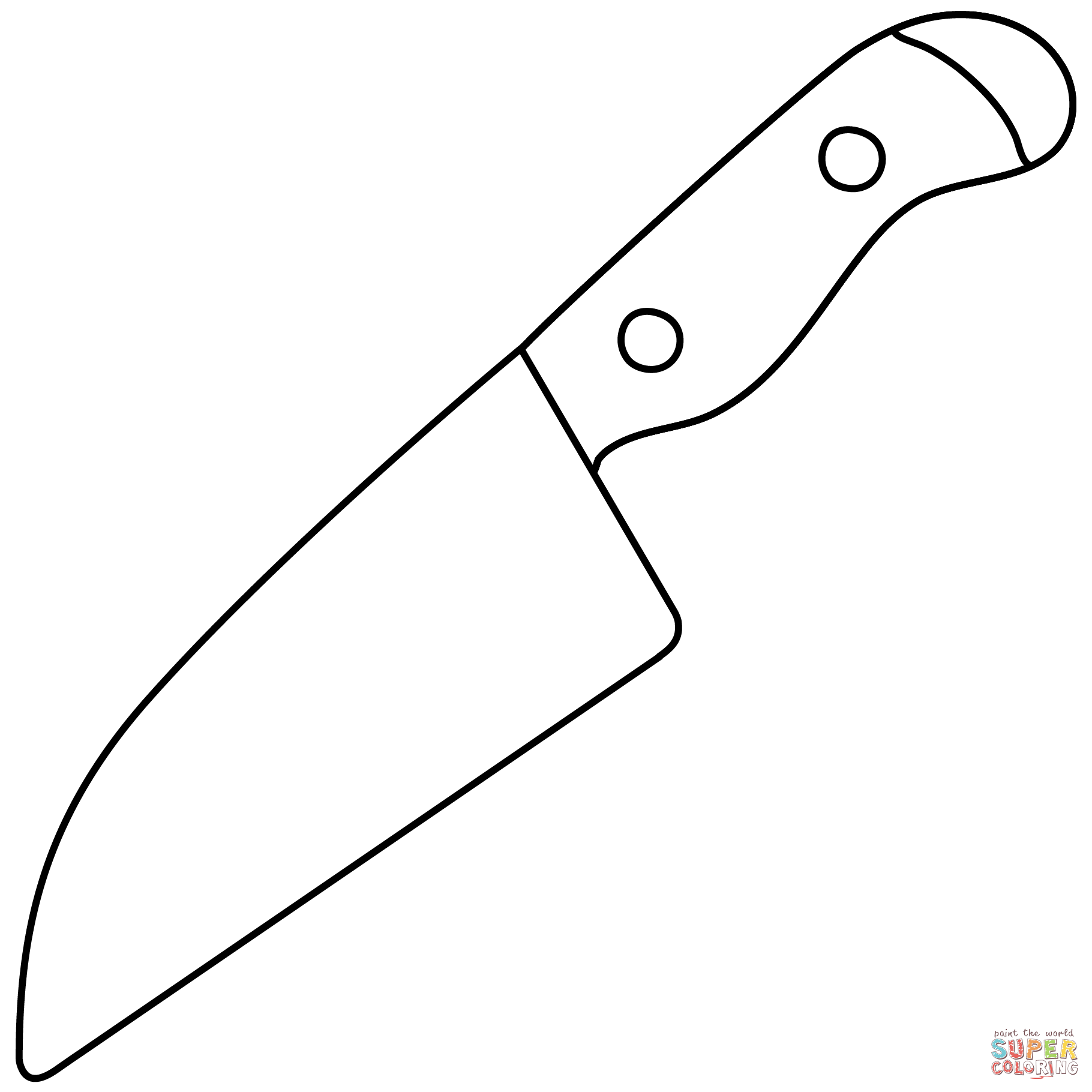 Kitchen knife emoji coloring page free printable coloring pages