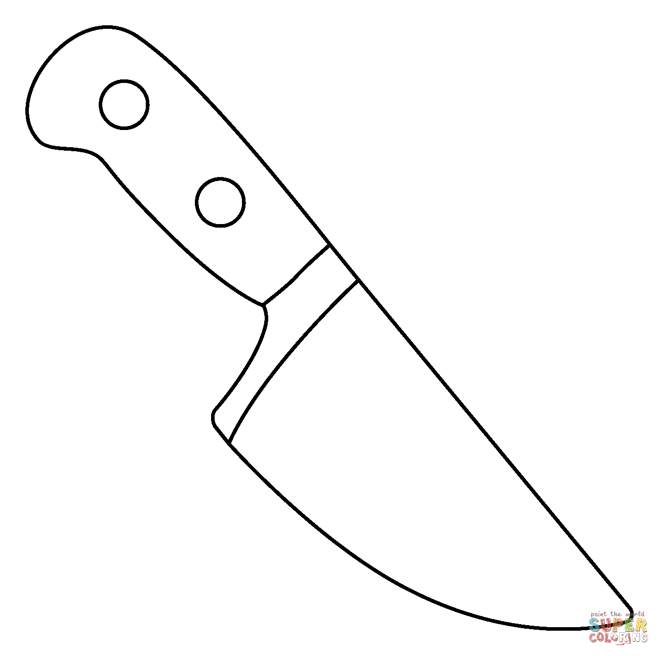 Kitchen knife emoji coloring page free printable coloring pages