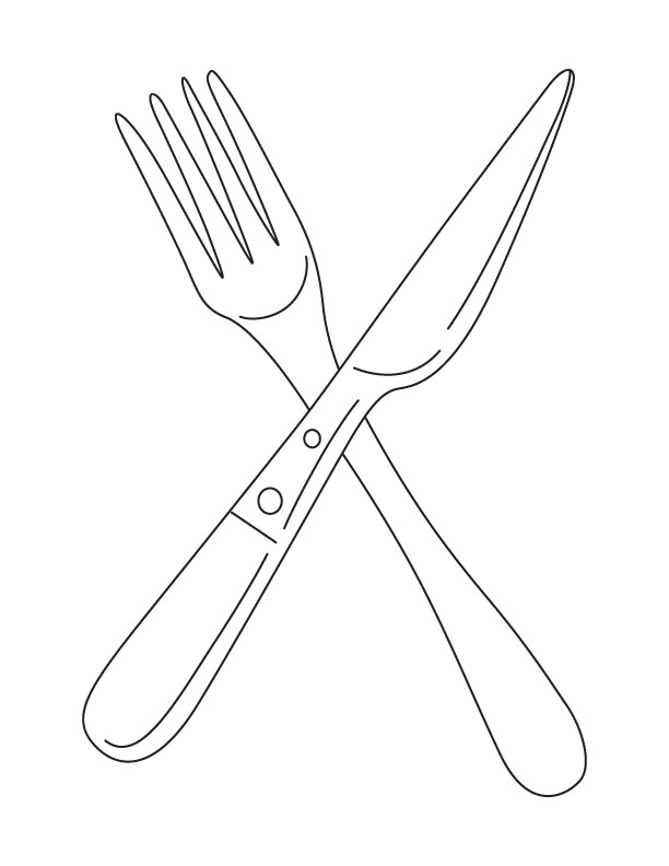 Fork and knife coloring page download free fork and knife coloring page for kids best coloring pages
