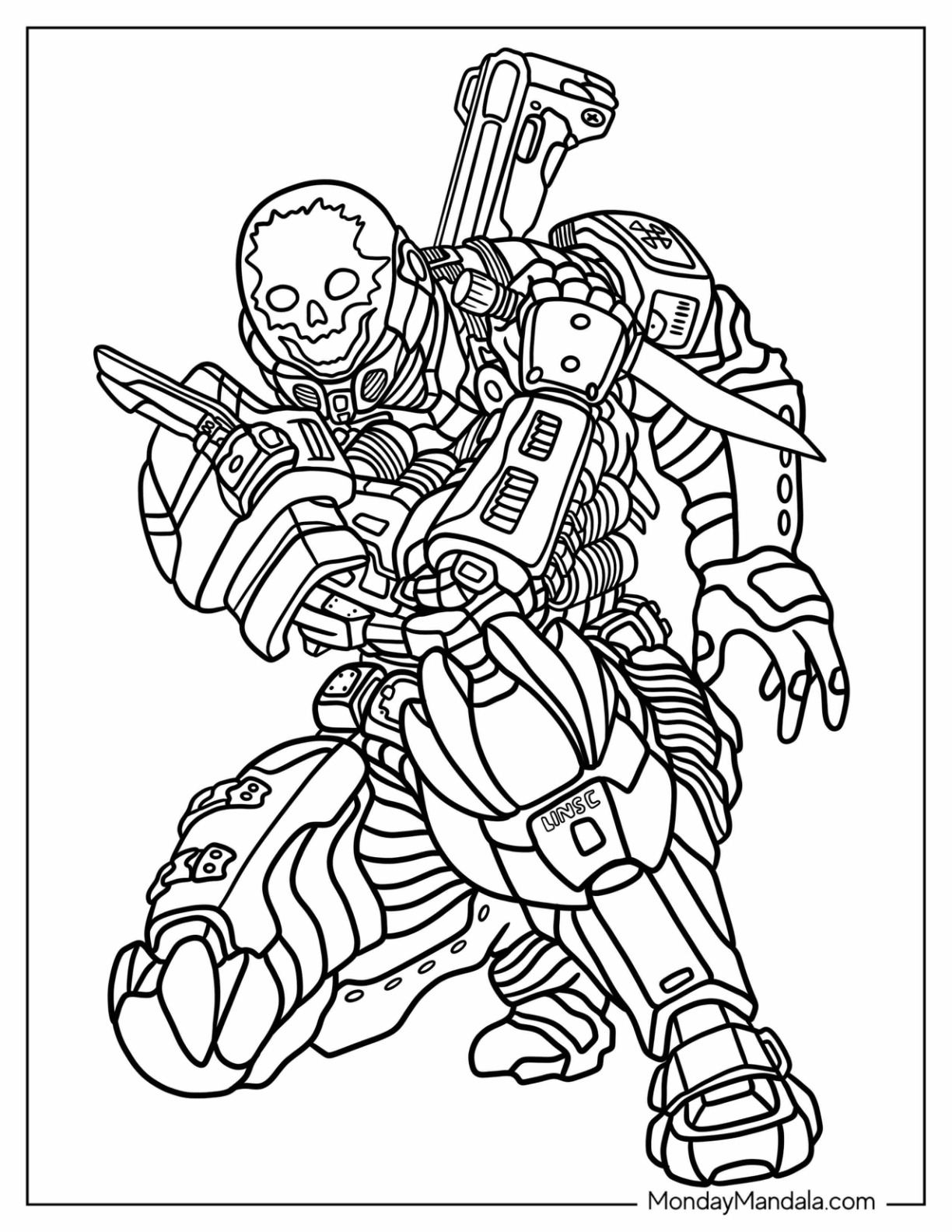 Halo coloring pages free pdf printables
