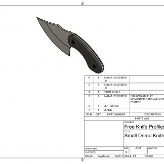 Three finger necker pdf template and cad file â belnap custom knives llc