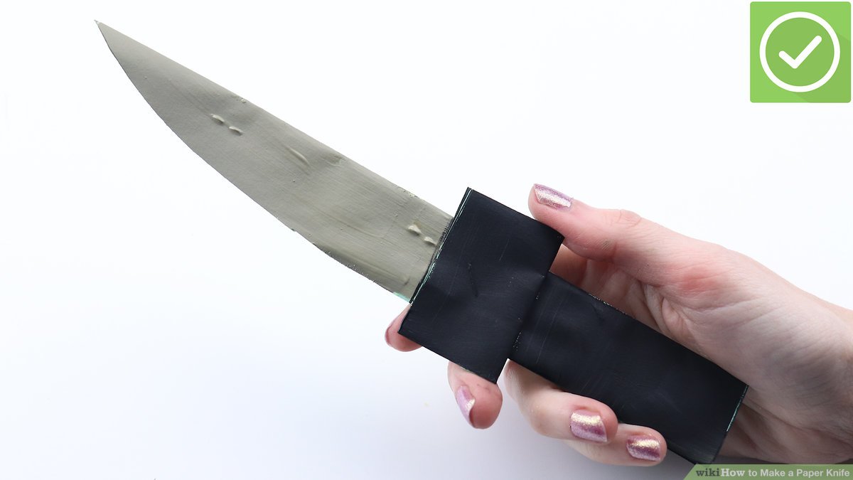 How to make a paper knife steps with pictures