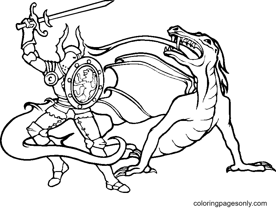 Knight coloring pages printable for free download