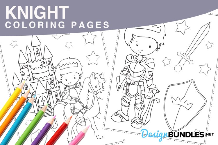 Knight coloring pages