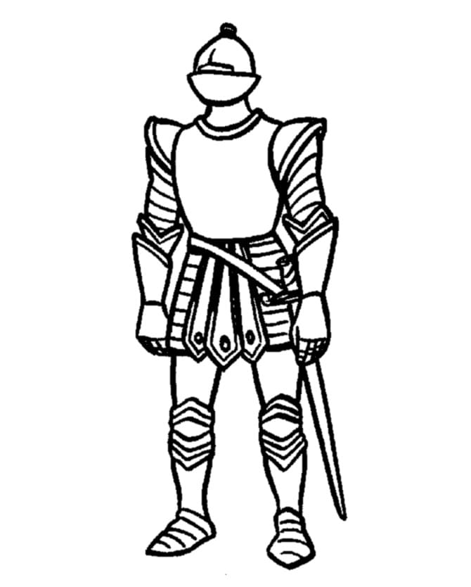 Knight coloring pages