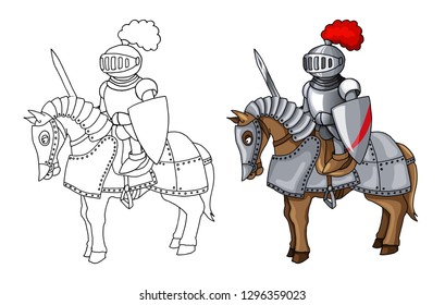 Knight coloring page photos images and pictures