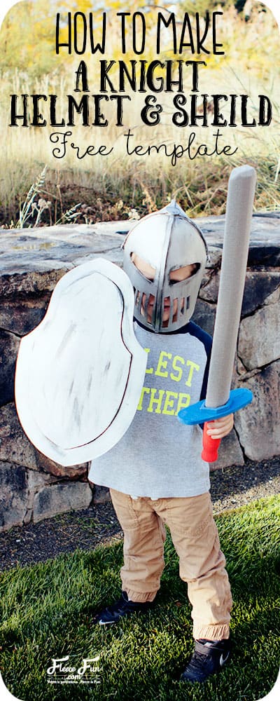 How to make a knight helmet free template file â fleece fun