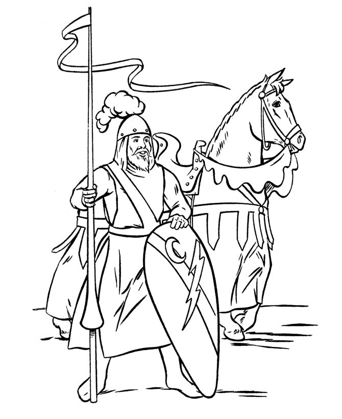 Medieval knights coloring page coloring book pages coloring pages coloring books