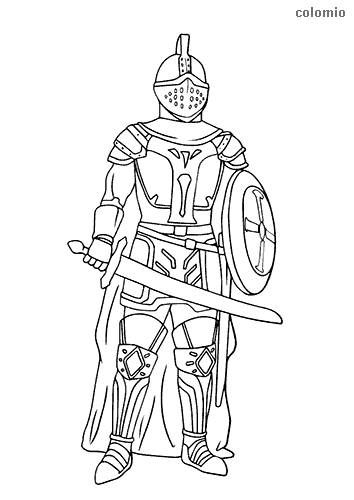 Knights coloring pages free printable knight coloring sheets