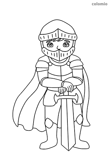 Knights coloring pages free printable knight coloring sheets