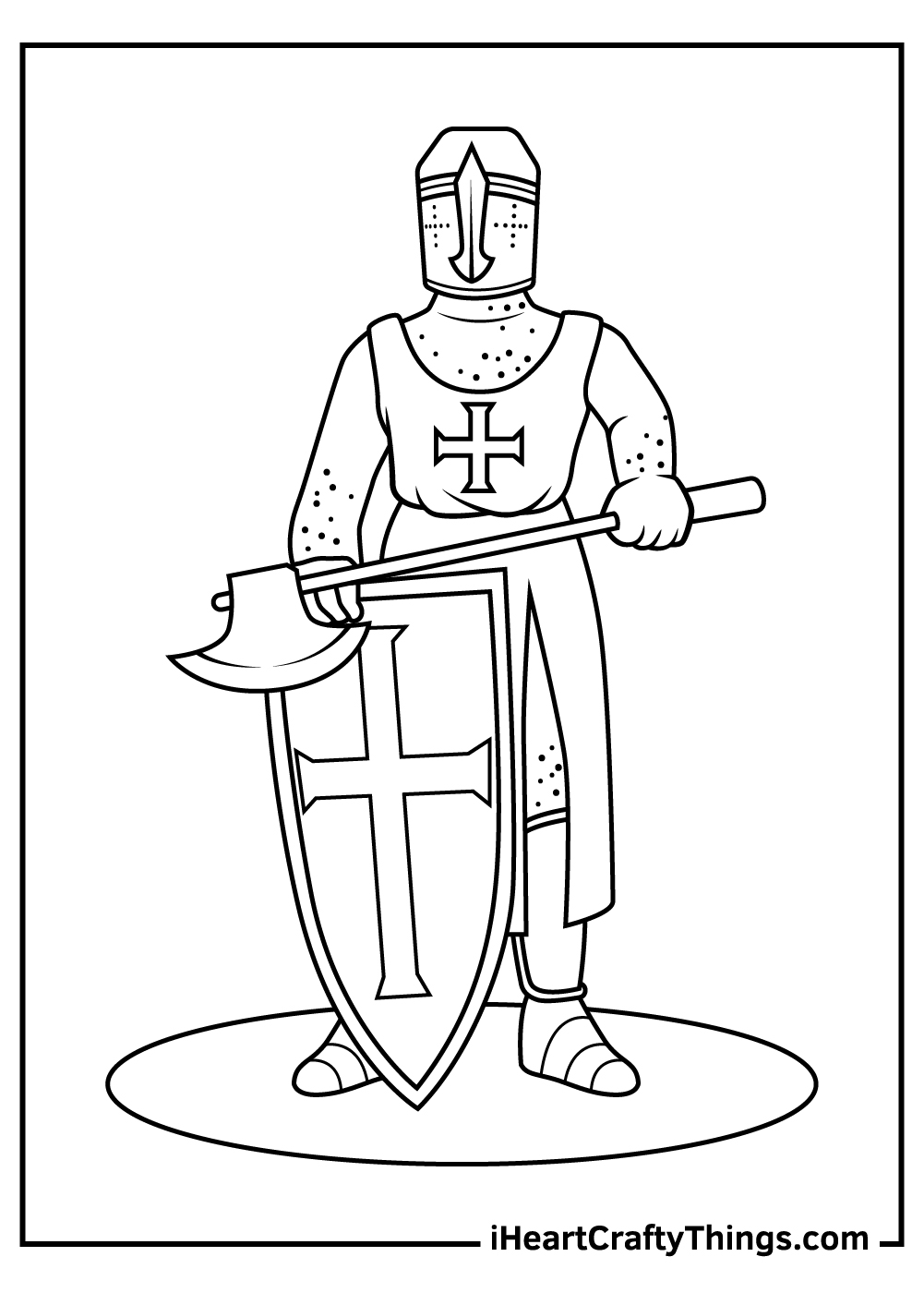 Knight coloring pages free printables