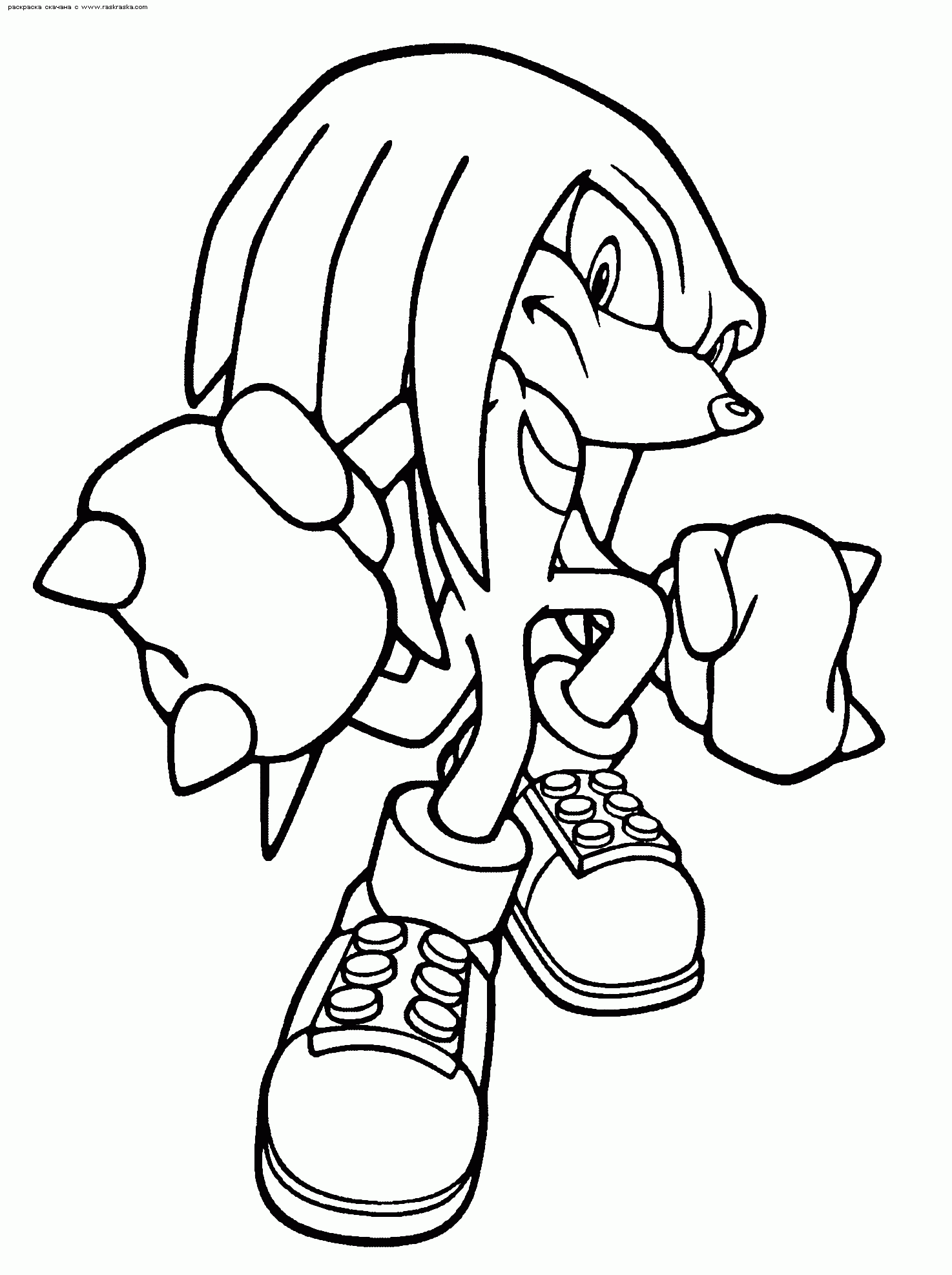 Free sonic coloring pages knuckles download free sonic coloring pages knuckles png images free cliparts on clipart library