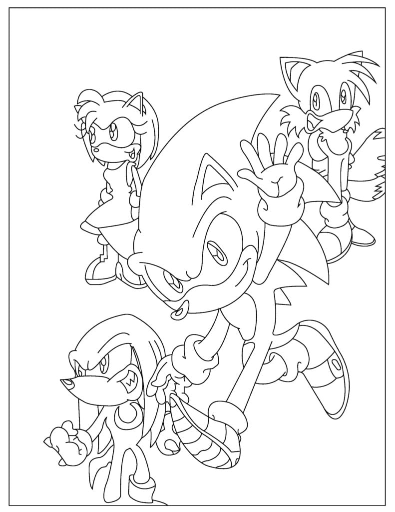 Free sonic coloring pages your kids will love download pdfs