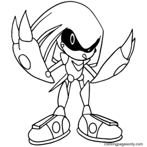 Knuckles coloring pages printable for free download