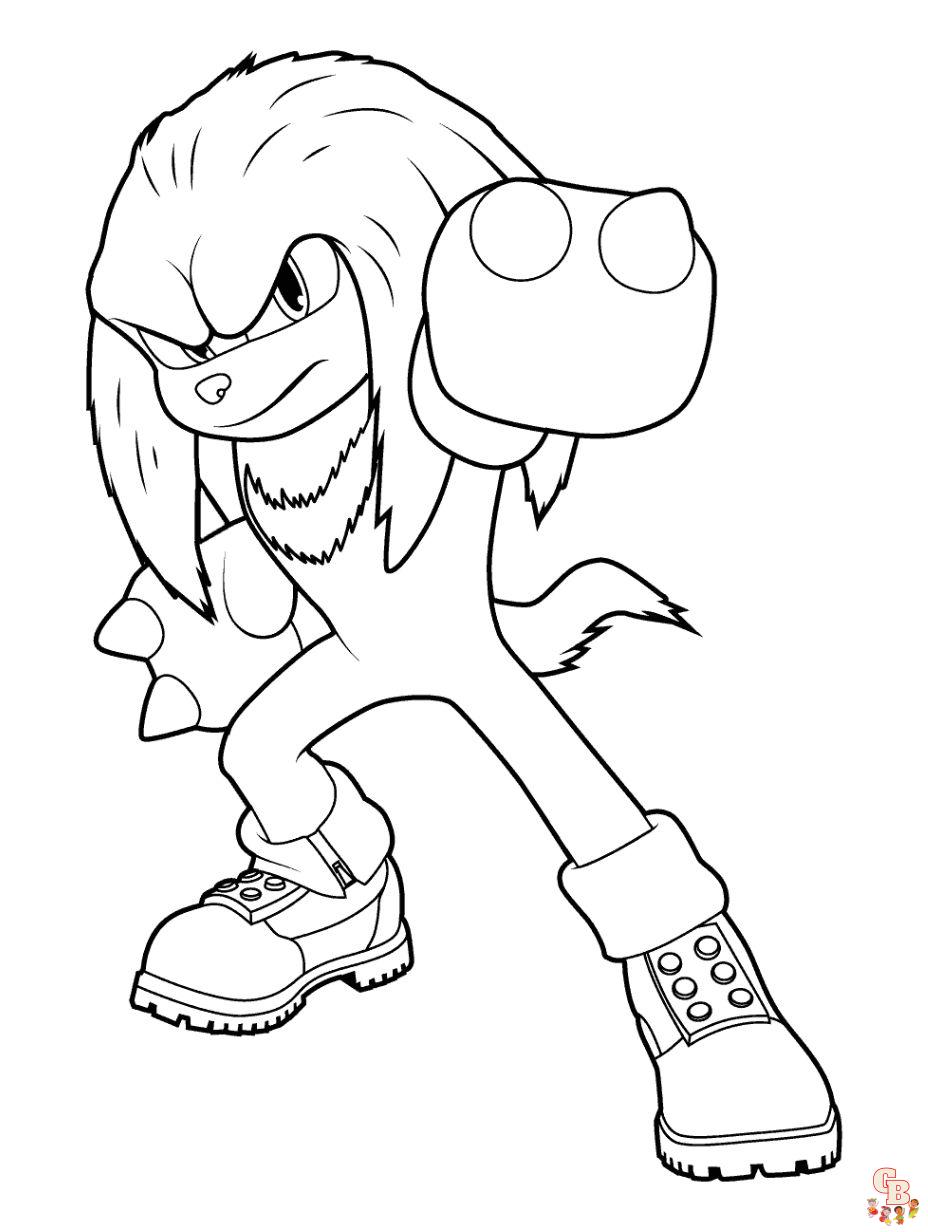 Sonic the hedgehog coloring pages free