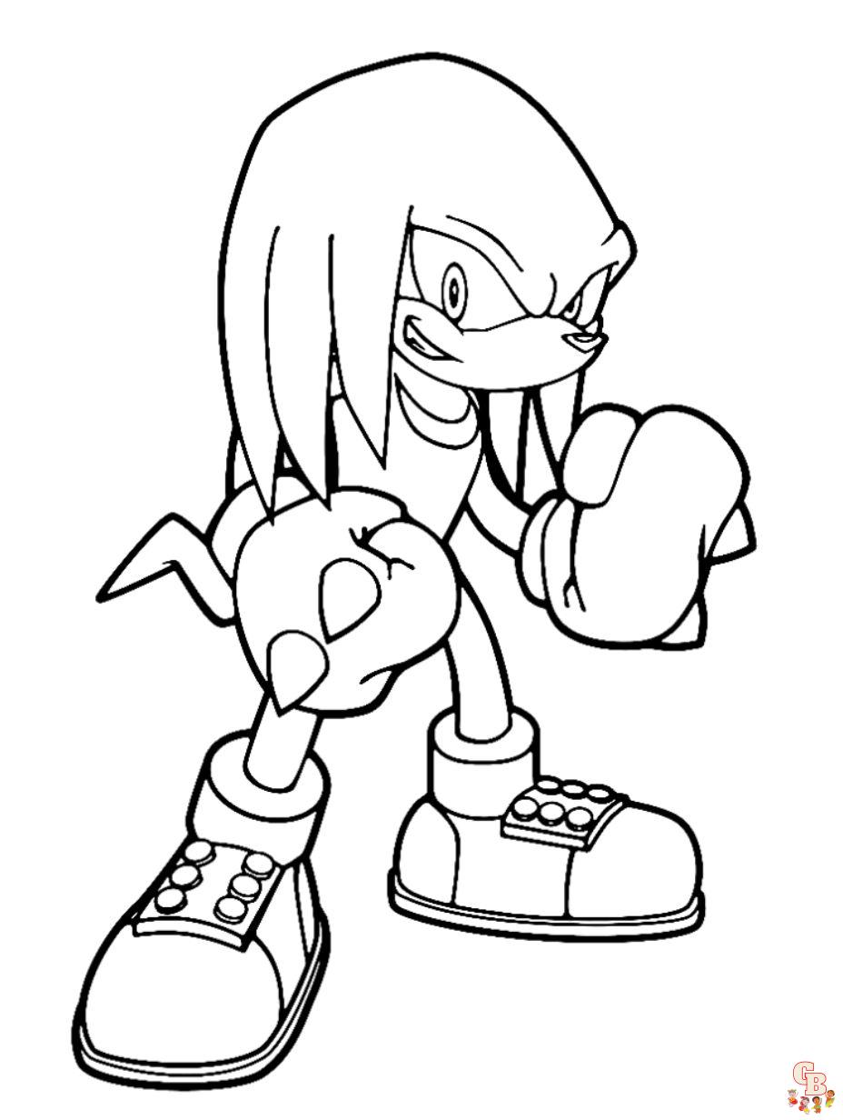 Sonic the hedgehog coloring pages free