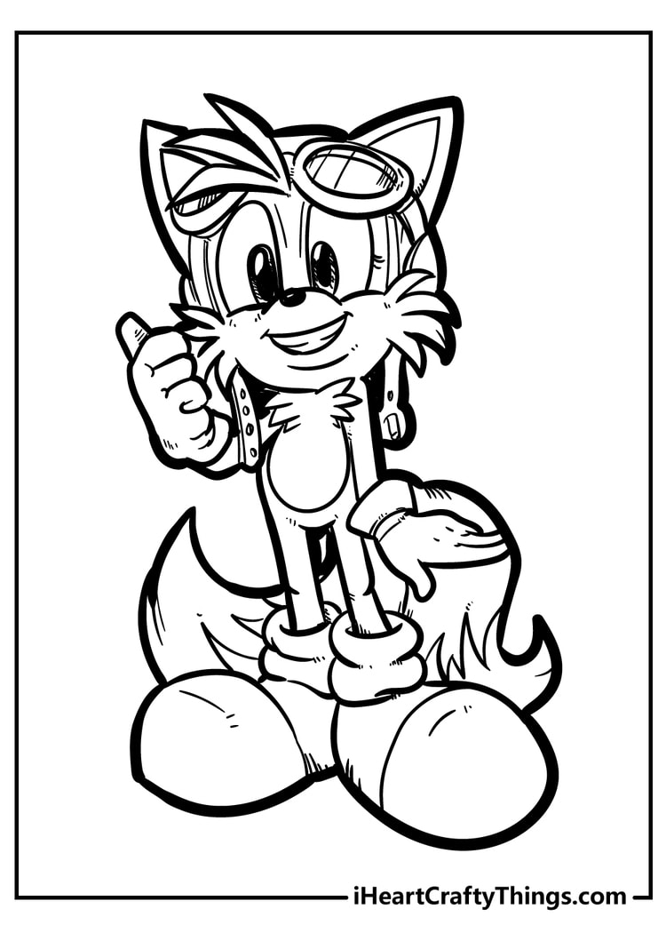 Sonic coloring pages free printables