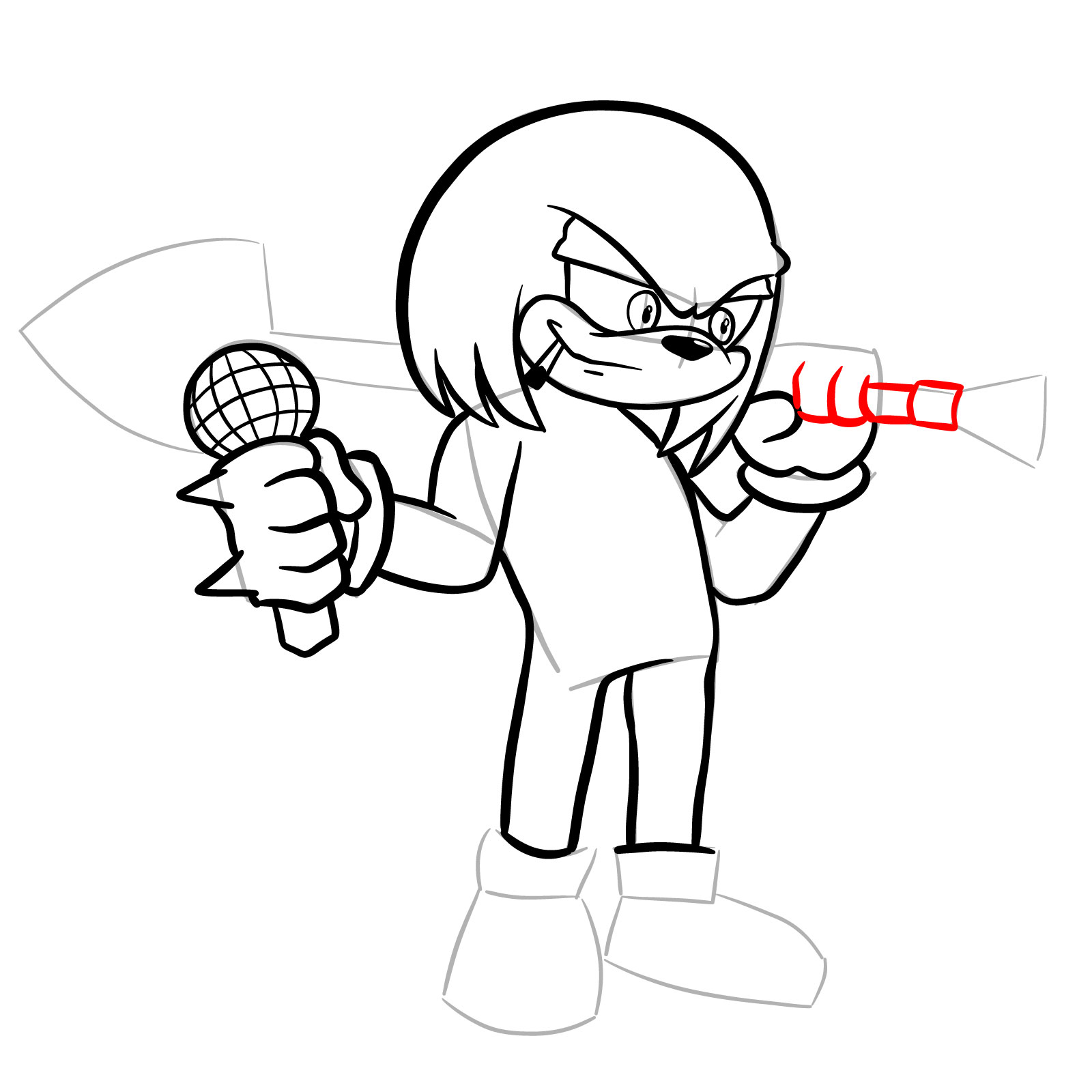 How to draw knuckles tails gets trolled